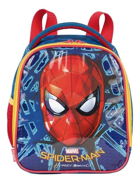 Kit Mochila Homem Aranha 3d 18x Rodinhas Tam G Sestini 2018 R 289 99