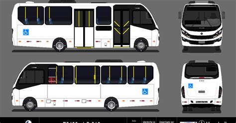 Desenhos De Nibus M A Caio Induscar F Porta No Meio Ac