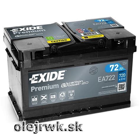 AutoBatérie EXIDE Premium EA722 12V 72Ah RWK unit e shop olejrwk sk