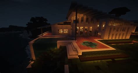 Modern Seaside Mansion Minecraft Map