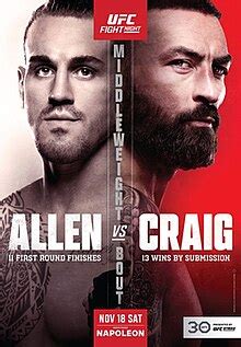 Ufc Fight Night Allen Vs Craig Wikiwand