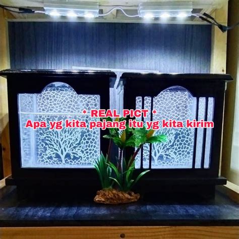 Jual Aquarium Mini Soliter Ikan Cupang Akrilik Acrylic Selvie Mewah