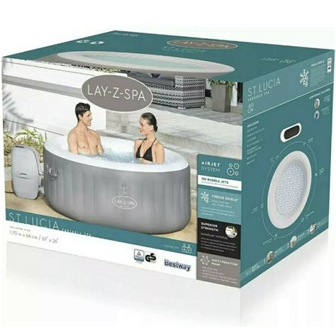 Lay Z Spa St Lucia Airjet Hot Tub 3 Person Lazy Spa 2021 Free Delivery For Sale From United