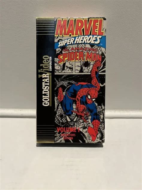 1991 The Amazing Spider Man Goldstar Marvel Volume 1 Vhs Édition Collector Rare Eur 1673