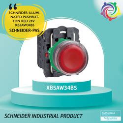 Promo SCHNEIDER ILLUMINATED PUSHBUTTON RED 24V - XB5AW34B5 - Jakarta ...