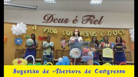 Abertura De Congresso Infantil YouTube