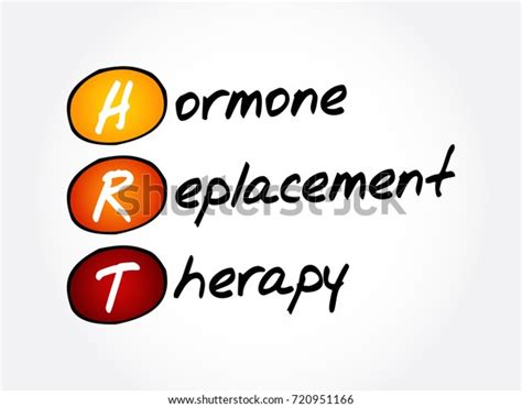 Hrt Hormone Replacement Therapy Acronym Health Stock Vector Royalty