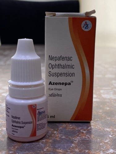 Azenepa Nepafenac Ophthalmic Suspension Eye Drop 5 Ml Pack Age Group