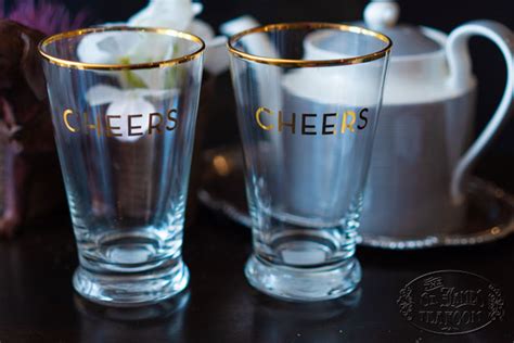 Cheers Pint Glasses - The St. James Tearoom