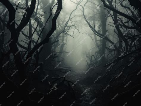 Premium Photo Gloomy Forest In Gothic Style