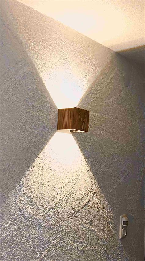 Rustikale Altholz Up Down Ledlampe Bergdesign Handcrafted In Tirol