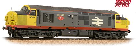 Bachmann Branchline 32 775sdds Class 37 0 No 37032 Red Stripe Railfreight Weathered Sound