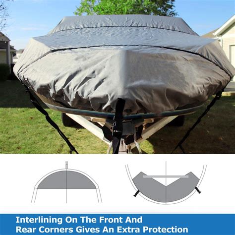 Wholesale D Waterproof Trailerable Boat Cover Fit V Hull Tri Hull