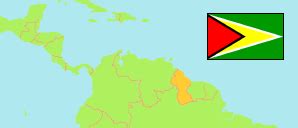 Guyana: Regions & Major Places - Population Statistics, Maps, Charts ...