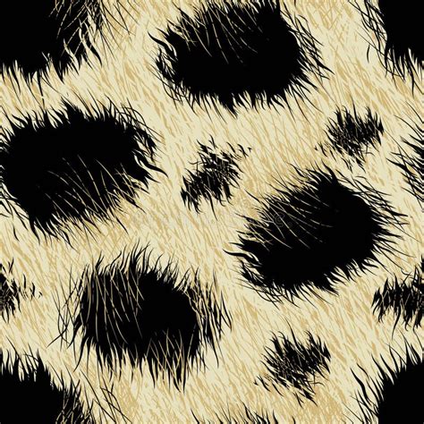 Leopard Spots Fur In A Seamless Pattern Stock Vector Illustration Of