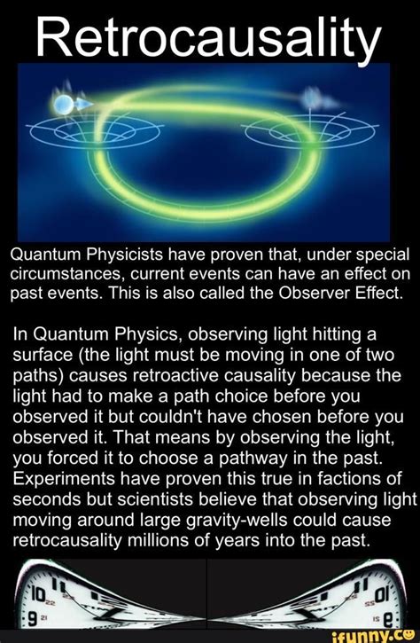 Retrocausality Quantum Physicists have proven that, under special ...