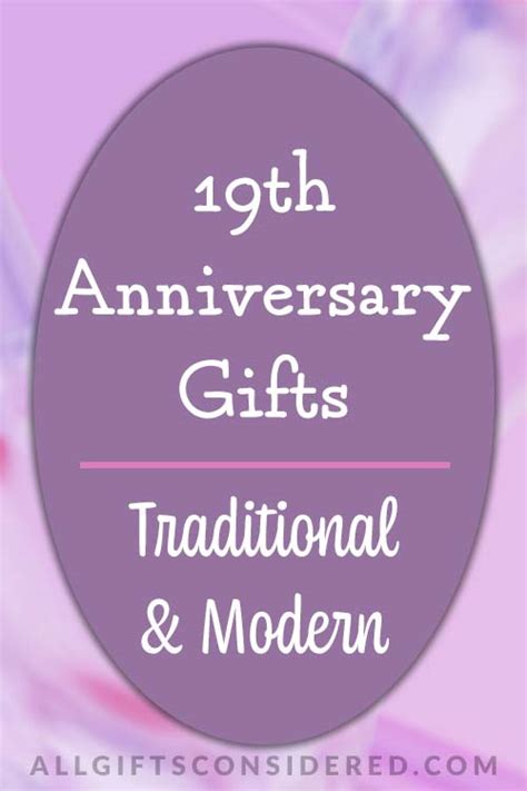 19th Anniversary Gifts: Best Ideas (Traditional & Modern) » All Gifts ...