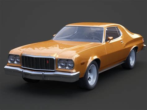 Ford Gran Torino 1975 3D Model by RenderHub 3D on Dribbble