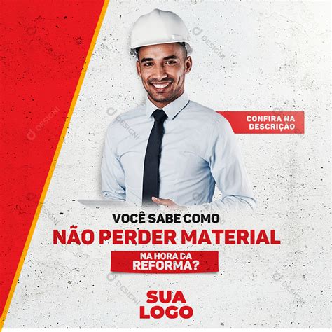 Reforma Material De Construção Social Media Psd Editável Download