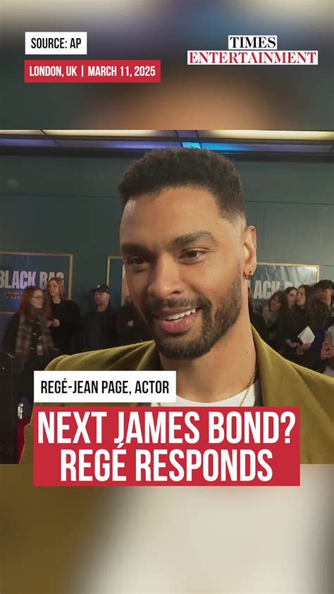 Regé-Jean Page Reacts to James Bond Casting Buzz; His Response Might
