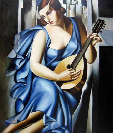 X Inches Rep Tamara De Lempicka Stretched Oil Painting Canvas Art