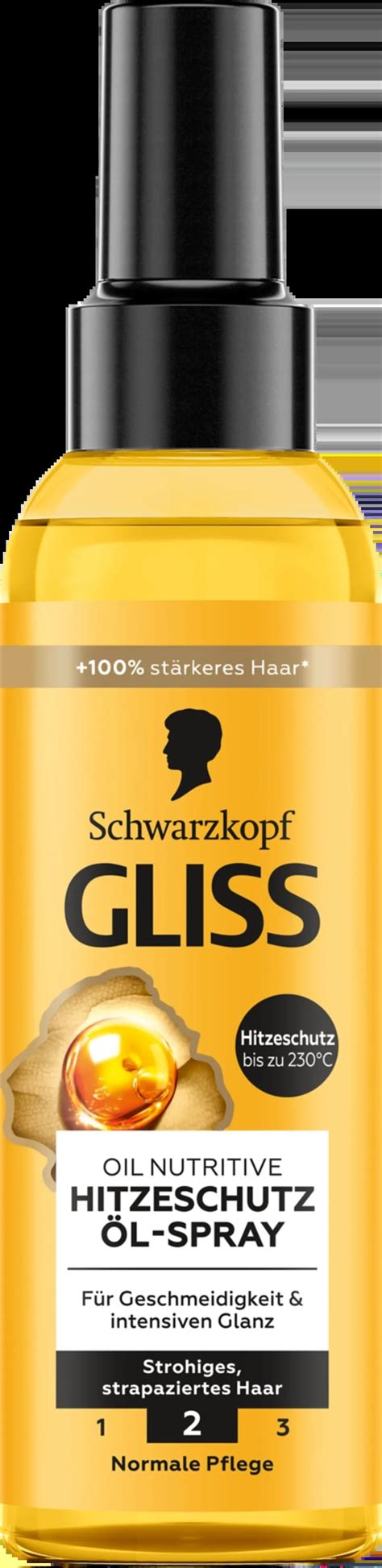 Schwarzkopf Gliss Kur Oil Nutritive Hitzeschutz L Spray Ml Oh Feliz