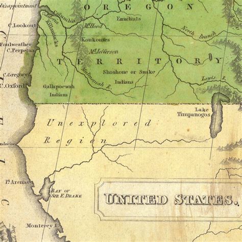 1830 Map of United States and Territories Old Maps and Prints Vintage ...