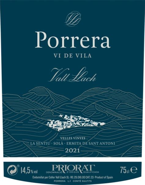 Vall Llach Porrera De Vi De Vila Priorat Wine