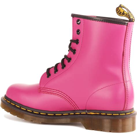 Dr Martens 1460 Retro Mod Smooth Ankle Boots In Fuchsia