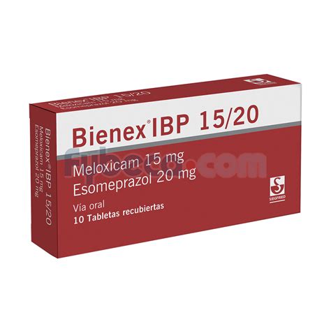 Bienex Ibp 15 Mg 20 Mg X 10 Comp Suelta Fybeca