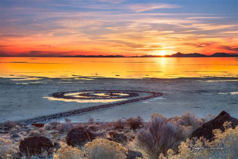 Evening Settles on the Spiral Jetty - Jeffrey Favero Fine Art Photography