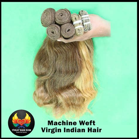 Yukay Hairs 8a And 9a Machine Weft Virgin Indian Hair For Retail Pack