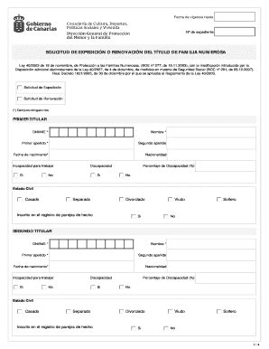Fillable Online SOLICITUD DE EXPEDICION O RENOVACION DEL TITULO DE