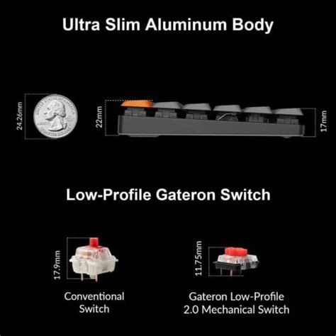 Tastiera Da Gioco Meccanica Keychron K Max RGB Gateron Marrone Hot Swap Grigio PcComponentes It