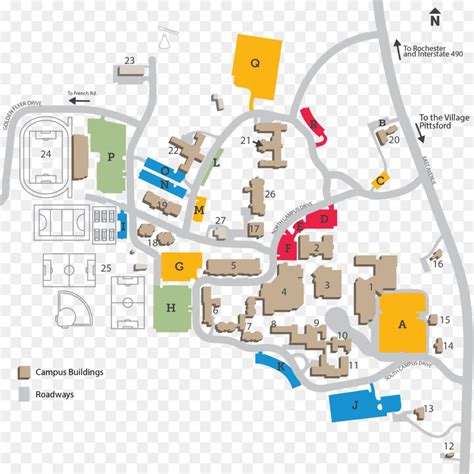 Nazareth College Campus Map - Zip Code Map