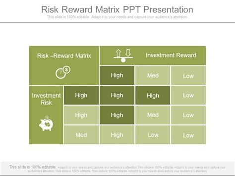 Risk Reward Matrix Ppt Presentation PowerPoint Slide Template