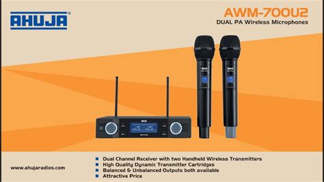 Tamil Version Ahuja Awm U Uhf Premium Best Dual Hand Wireless