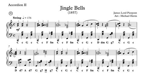 Jingle Bells Accordion Duo Akkordeon Noten