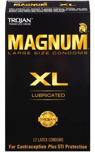 Trojan Magnum Xl 12 Condones Preservativos Extra Largos Envío Gratis