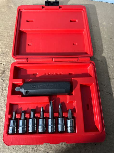 Snap On Tools Epit Piece Drive Hand Impact Driver Set In Case