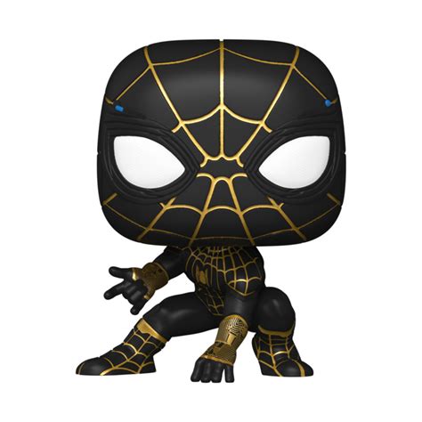 Фигурка Funko POP Фанко ПОП Marvel Spider man черно золотой костюм