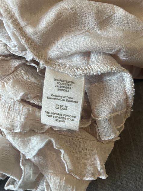 FREE PEOPLE Ruffle Mini Skirt Nude Beige Cream Tier Gem