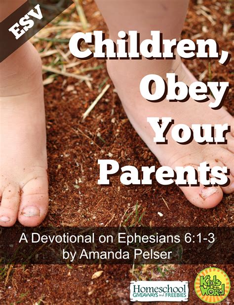 Children Obey Your Parents Devotional