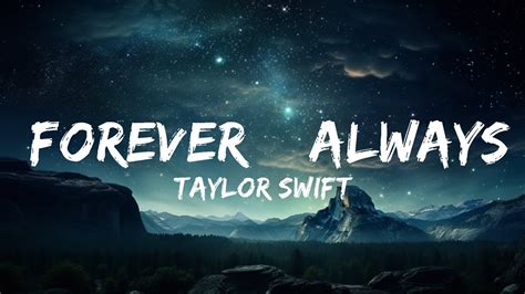 Taylor Swift Forever And Always Taylors Version Sped Up And Reverb 1 Hour Loop Youtube