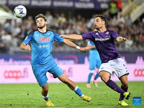 Fiorentina Vs Napoli Final Result 1 2 Editorial Photography