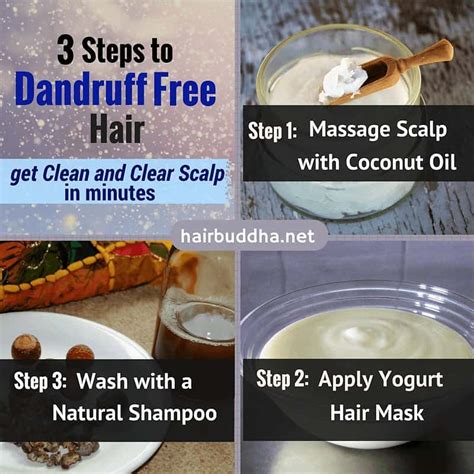 How To Get Rid Of Dandruff 3 Steps To Dandruff Free Hair Hair Buddha