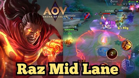 Raz Plays Mid Lane Punching And Kicking Like In A Movie L Arena Of