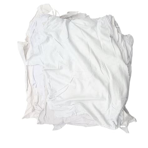 Premium Washed White Cotton Knit Rags 25lbs Affordable Wipers