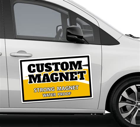 custom car magnet sign personalize full color print commercial