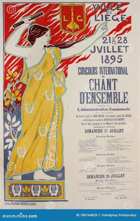 L Affiche De La Publicit Du Concours De Chansons Dans Le Livre Vintage